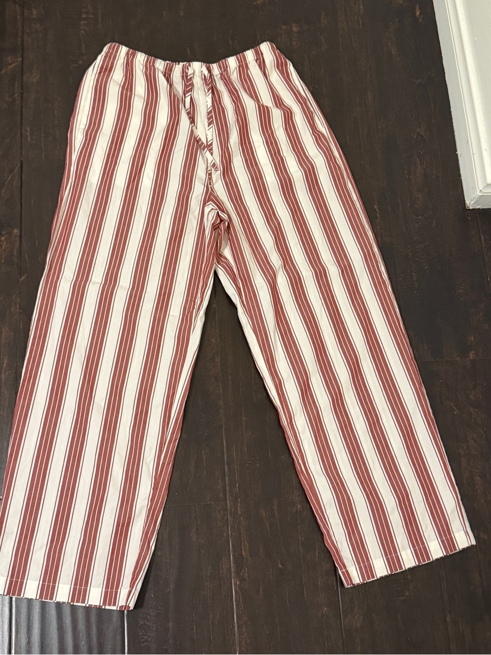 Banana Republic Red and White Striped Casual Pants